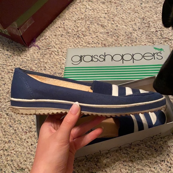 Vintage grasshoppers blue and white clippers - Picture 5 of 6